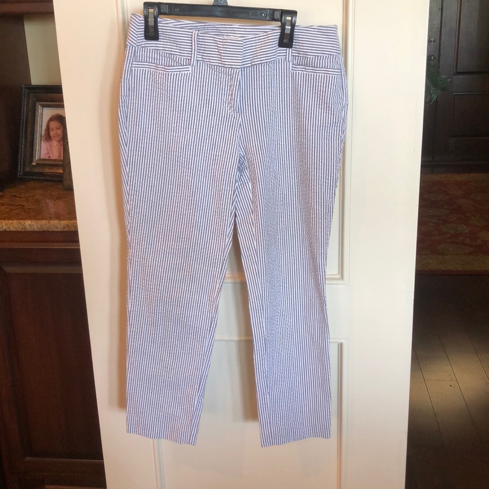 Blue and White Stripped Pants